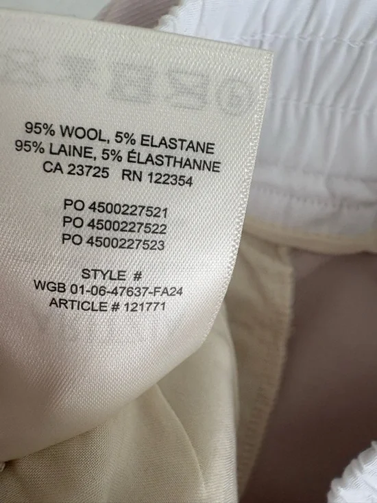 NWT Aritzia Babaton Equity Pants Size M | Italian Wool Wide Leg Blush Mauve - Picture 11 of 13